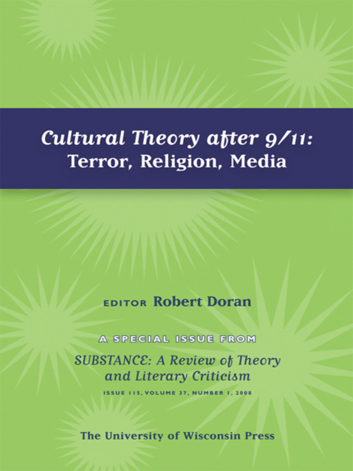 Title details for Cultural Theory after 9/11 by Robert Doran - Wait list